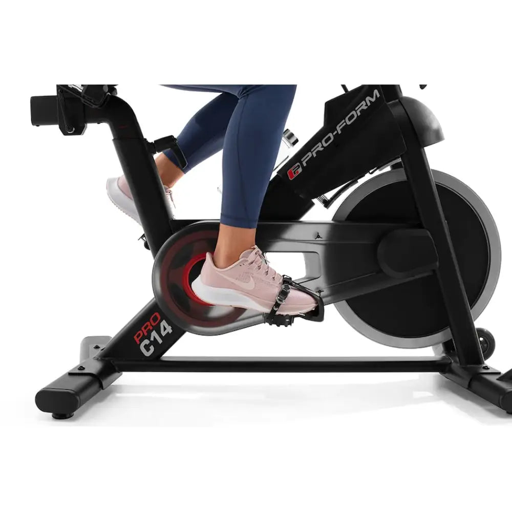 ProForm C14 Studio Exercise Bike - Indoor Cycling Bike for Home Workouts, Cardio Training & Fitness - Perfect for Small Spaces & Apartment Workouts