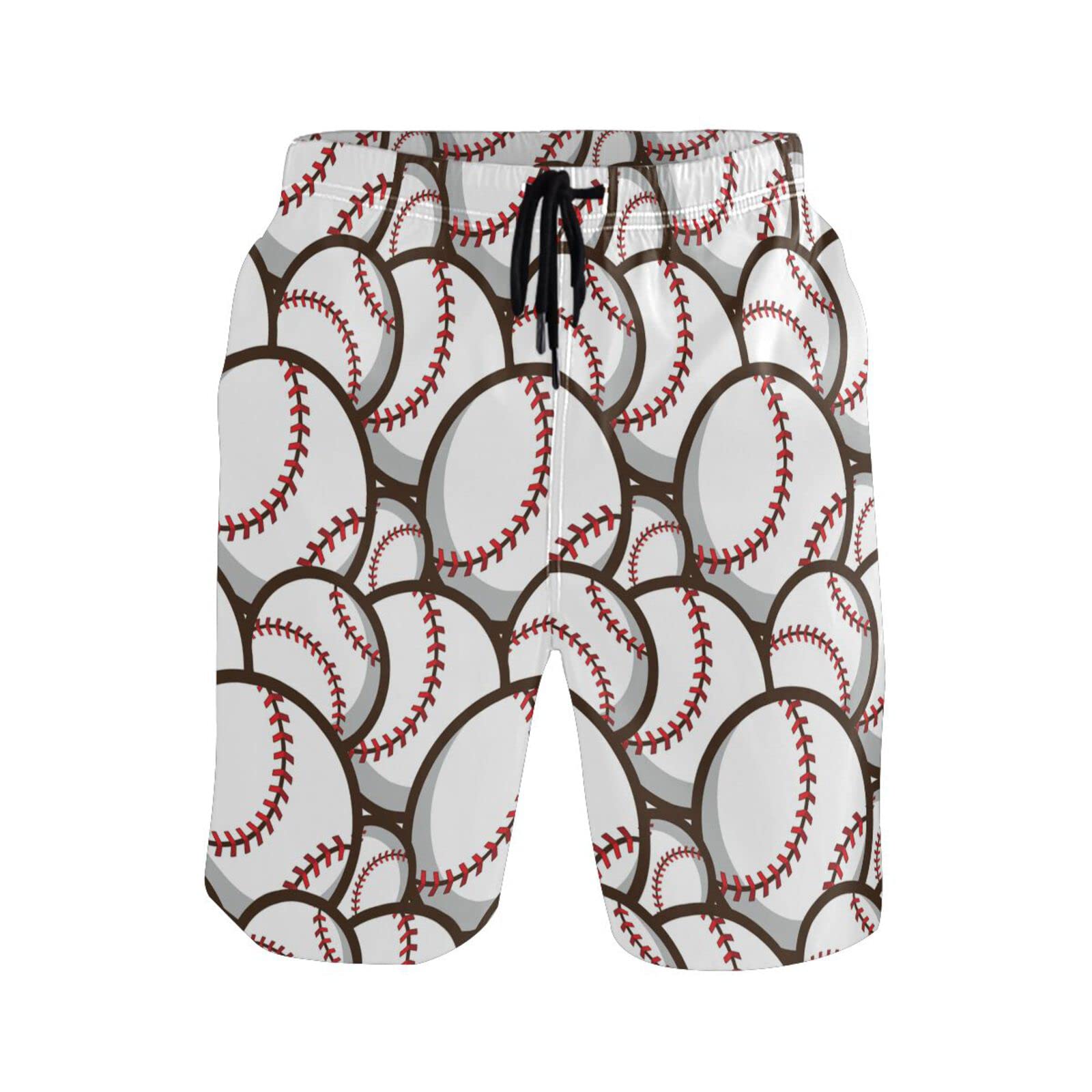 Men's Quick-Dry Baseball Swim Trunks with Pockets - Comfortable Beach Shorts for Swimming, Surfing & Summer Vacation | Perfect for Pool, Beach & Water Sports