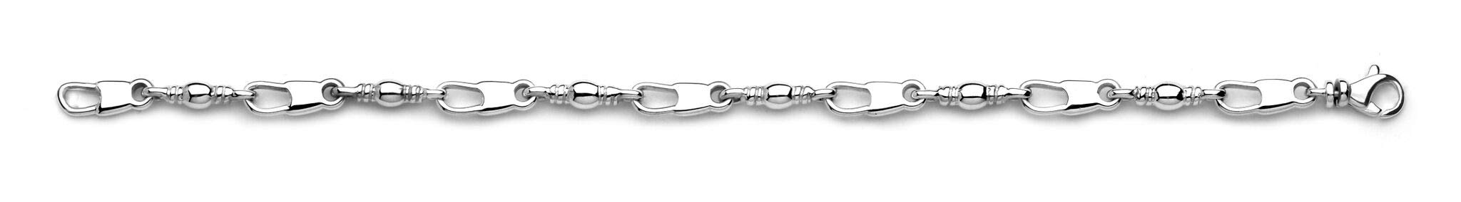Fisher of Men Small Blank Link Bracelet - Christian Jewelry for Men & Women - Minimalist Stainless Steel Cuff - Perfect for Church, Bible Study & Daily Wear