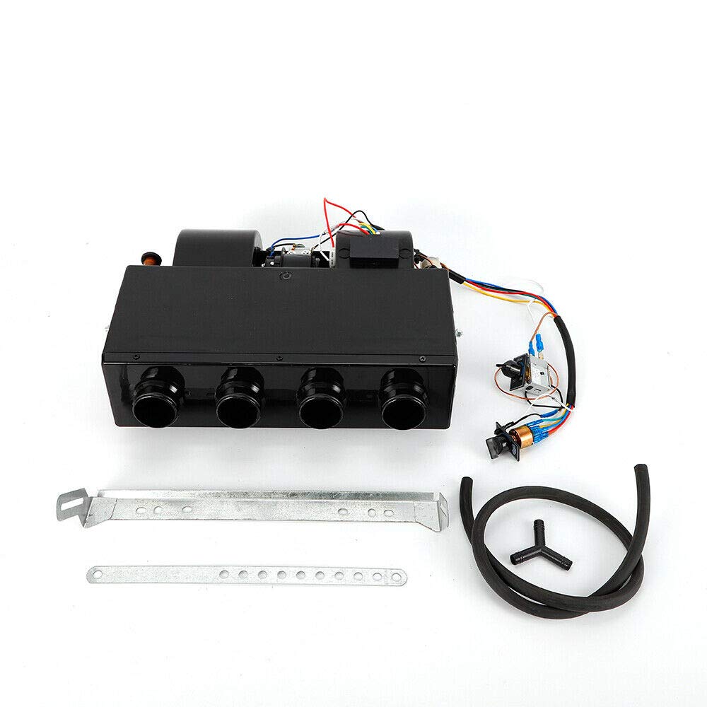Universal 12V AC Air Conditioning Evaporator Kit with 3-Speed Fan - 600 CFM Max Airflow for Car, Truck, RV & Marine Cooling Systems