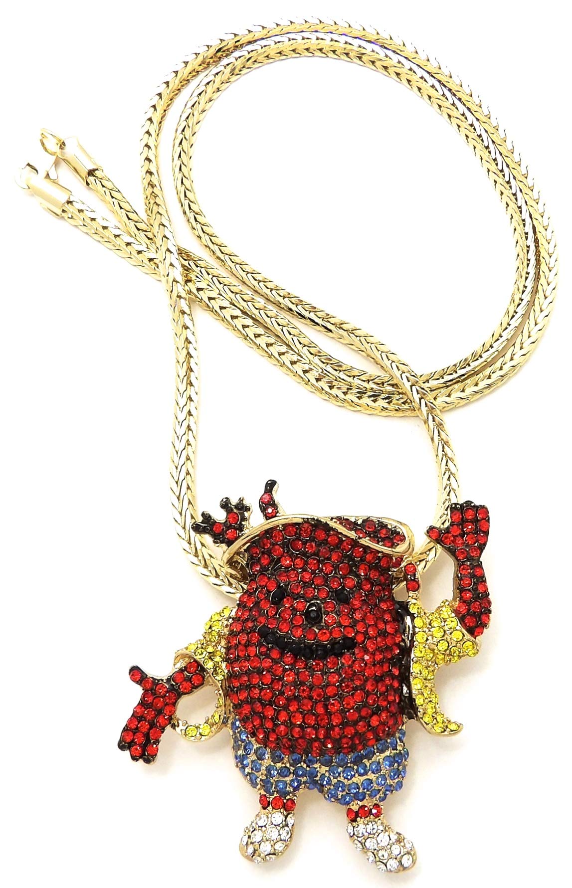 Cool Men's Pendant Necklace with Franco Chain - Stylish Hip Hop Jewelry for Gifts, Parties & Everyday Wear