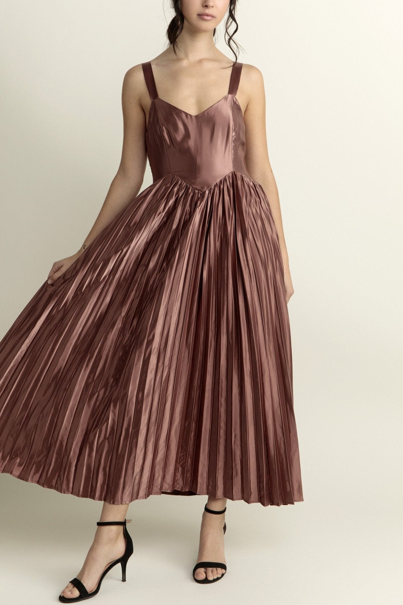 Ember Midi Dress for Women - Elegant Flowy Summer Dress with Pockets, Perfect for Beach, Wedding & Casual Wear