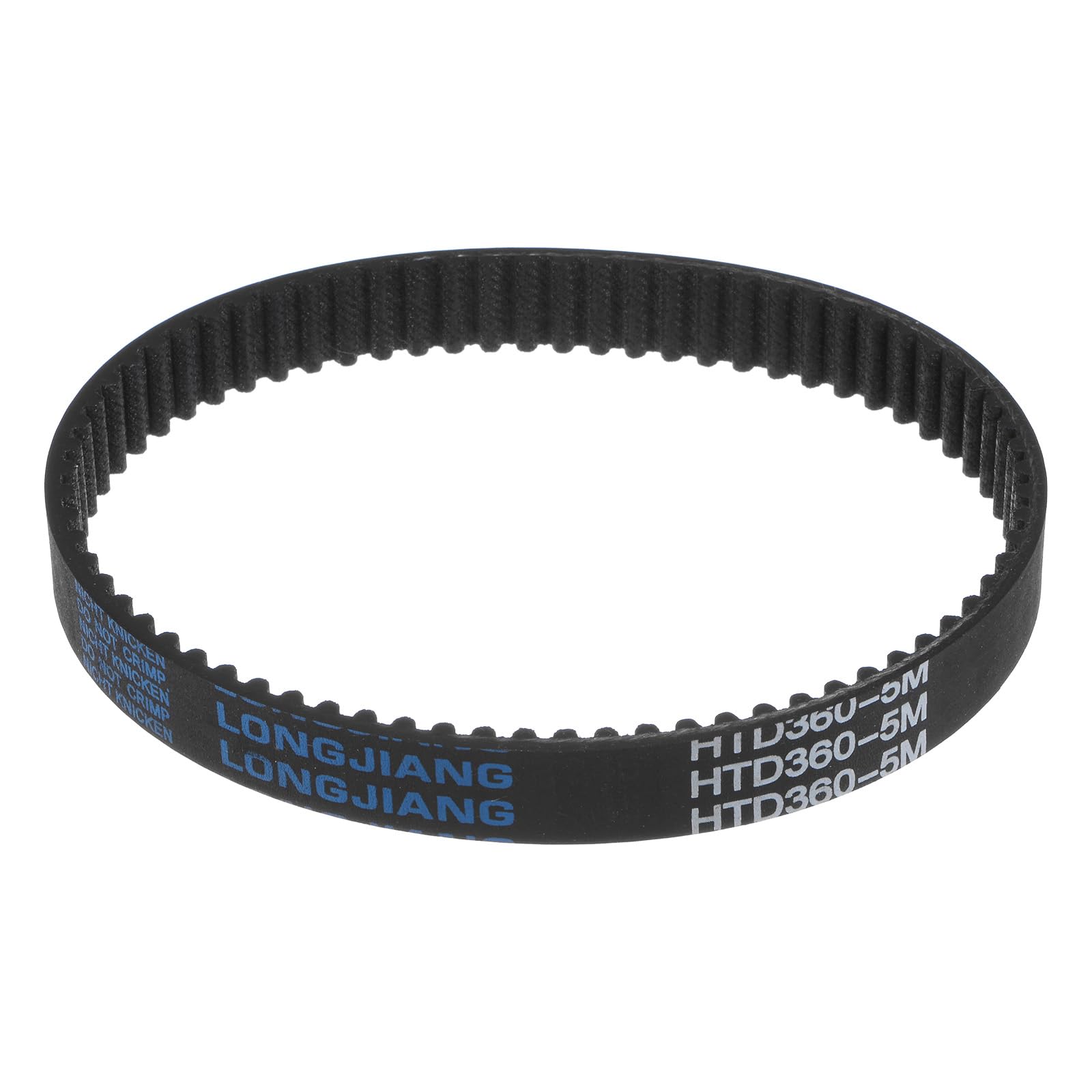 HTD5M-360 Rubber Timing Belt 72 Teeth 15mm Width 360mm Pitch Length Synchronous Drive Belt for 3D Printers, CNC Machines, and Industrial Equipment