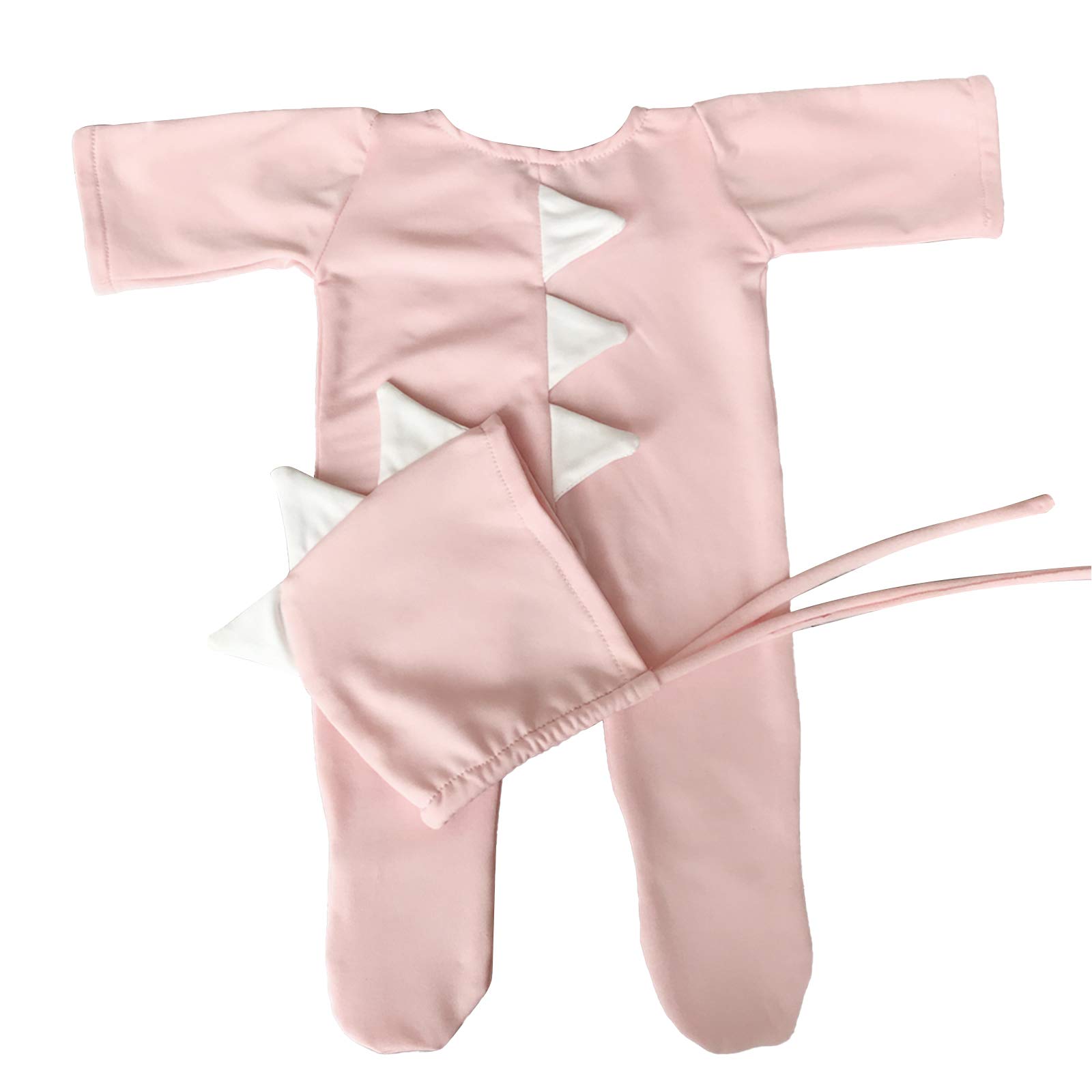 **Soft & Comfortable Dinosaur Hat & Bodysuit Set for Baby Girls & Boys – Cute Infant Photography Costume, Newborn Photo Shoot Outfit, Baby Shower Gift**    *(Perfect for Halloween, Birthday Parties, Themed Photoshoots & Special Occasions)*