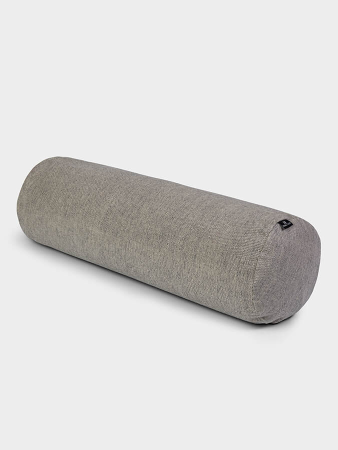 Organic Buckwheat Meditation Bolster Cushion for Yoga & Zen - Two-Tone Yoga Pillow for Home Studio, Meditation & Relaxation - Perfect for Yoga Practice, Zen Meditation & Stress Relief