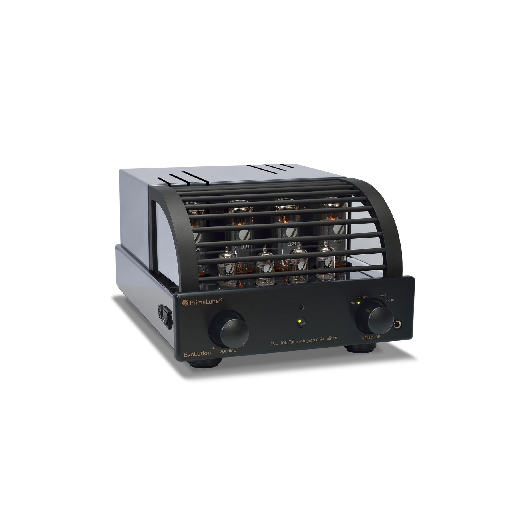 PrimaLuna EVO 100 Integrated Tube Amplifier - High-End Vacuum Tube Stereo Amp for Audiophiles | Perfect for Home Theater & Music Listening Rooms