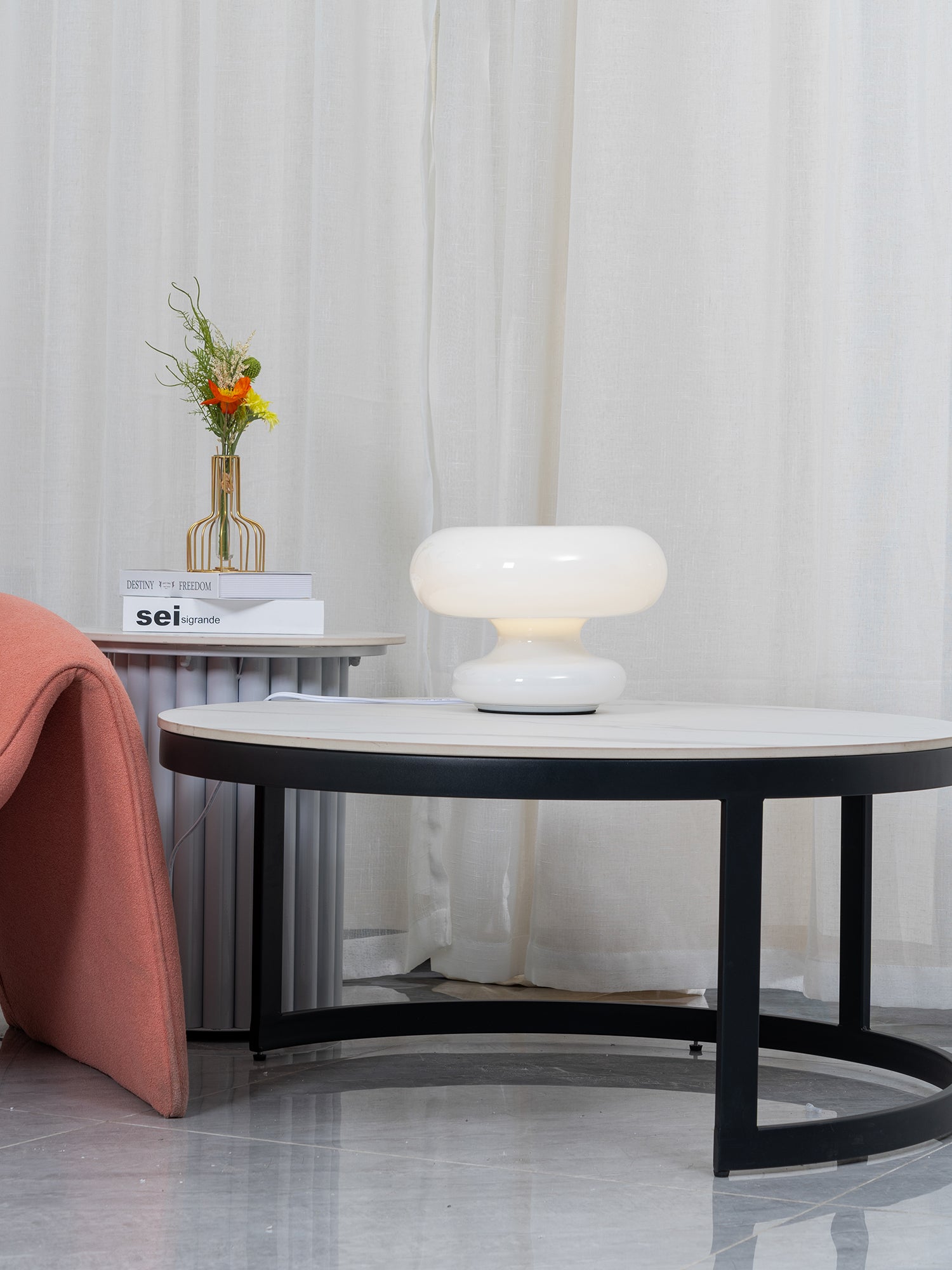 Stylish Donut Table Lamp - Modern LED Night Light for Bedroom, Living Room & Office Decor - Perfect for Reading, Relaxing & Creating Cozy Ambiance
