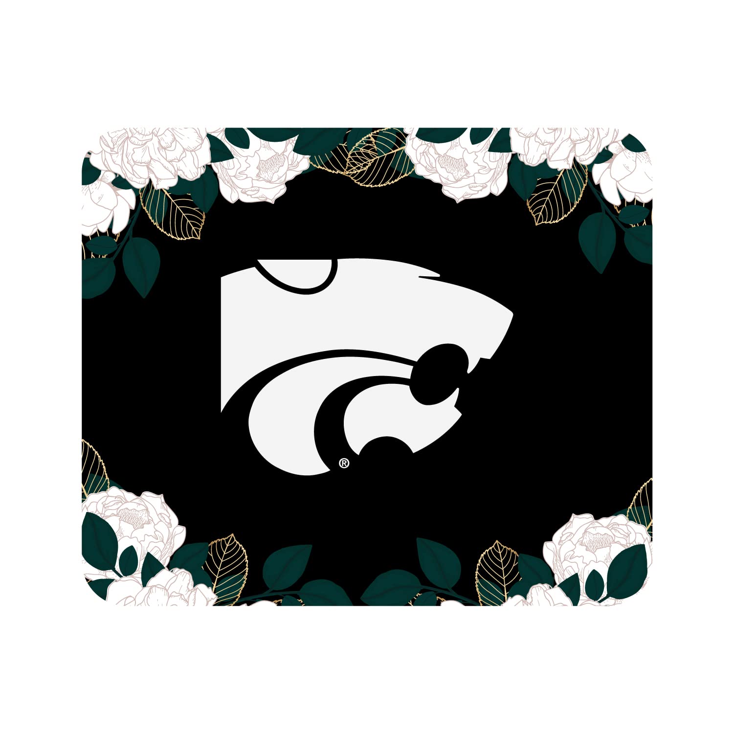 Kansas State University Standard Fabric Mouse Pad - Floral & Nature Design, Non-Slip Desk Accessory for Gaming & Office Work | Perfect for College Dorms, Home Offices & Workstations