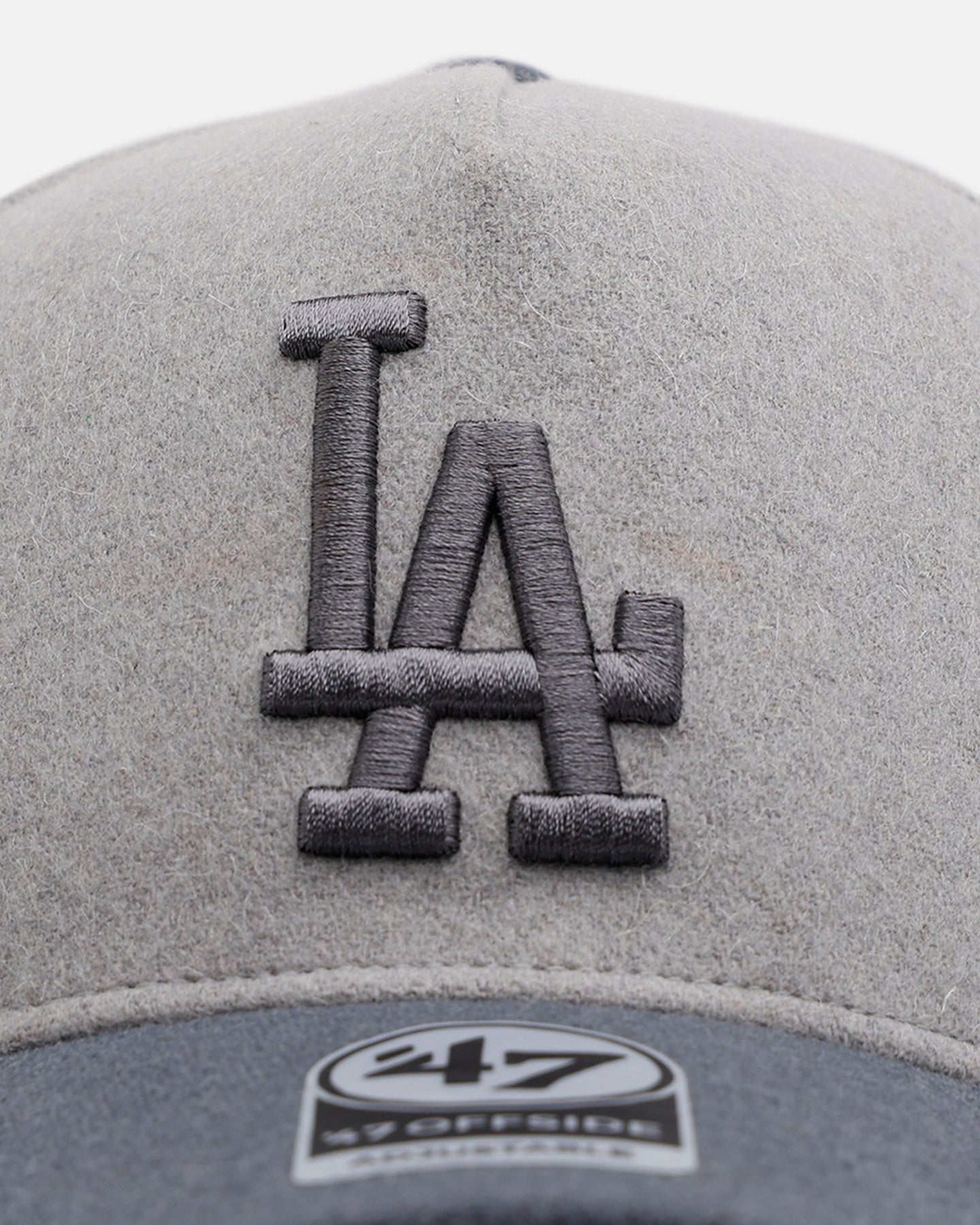 47 Brand Los Angeles Dodgers 'Shades Of Gray' Snapback Hat - Adjustable 47 Offside Cement Baseball Cap for Men & Women - Perfect for Game Day, Streetwear & Sports Fan Fashion