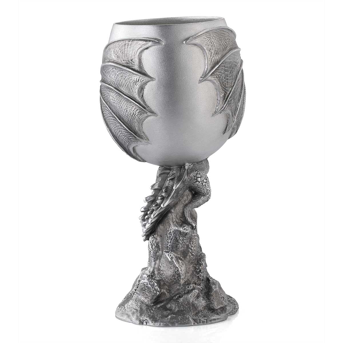 Royal Selangor Handcrafted Game of Thrones Pewter Drogon Goblet - Premium Collectible Cup for Wine & Beer - Perfect for Fantasy Themed Parties, GOT Fan Gifts & Medieval Home Decor