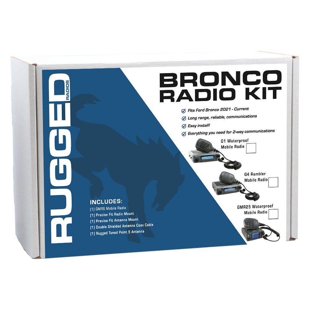 Ford Bronco GMRS Two-Way Mobile Radio Kit - Off-Road Communication for Adventure & Emergency Use