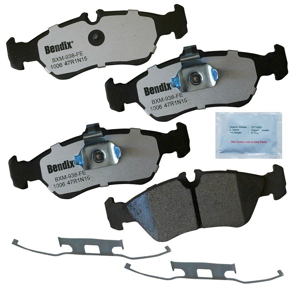 High-Performance Fleet MetLok Rear Disc Brake Pad Set - Durable Braking for Trucks, SUVs & Heavy-Duty Vehicles - Perfect for Off-Roading, Towing & Highway Driving