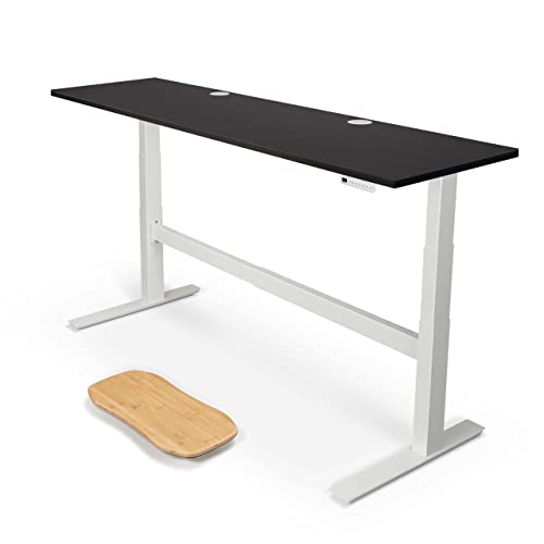 Black Lam Desktop / White Com Frame