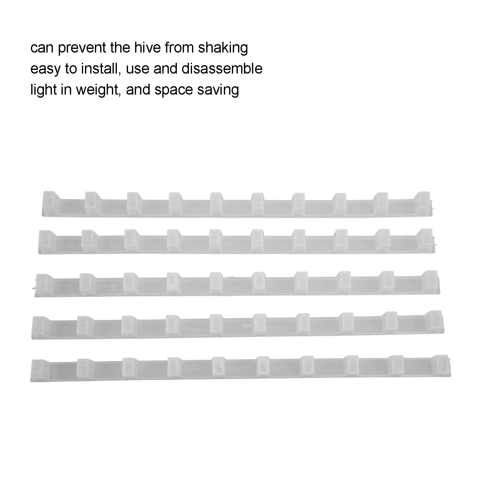 EVTSCAN Plastic Beehive Frame Spacers - 20 Pack Beekeeping Tools for Perfect Hive Frame Spacing | Ideal for Honey Production, Pollination & Backyard Beekeeping