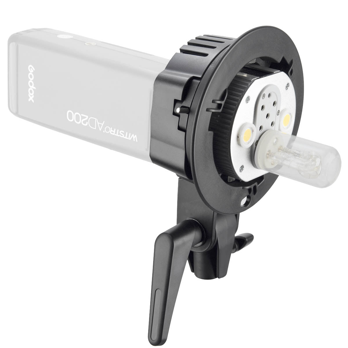 Godox AD200/AD200Pro/AD200ProII Dual S-Type Mount Bracket - Heavy Duty Flash Bracket for Studio Photography, On-Location Shoots & Outdoor Lighting