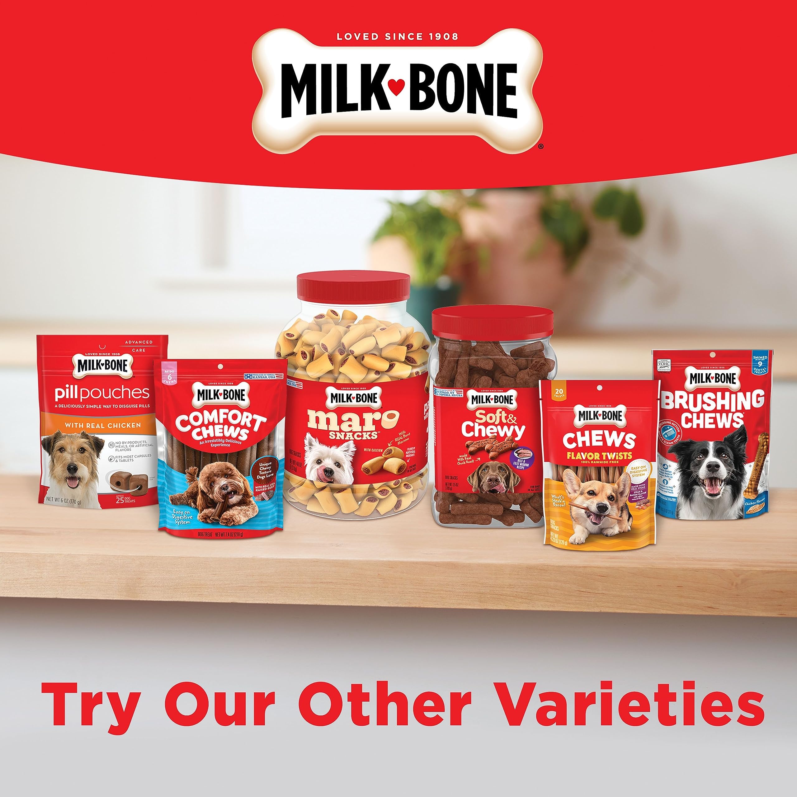 Milk-Bone Flavor Snacks Small Dog Biscuits - Crunchy Dog Treats for Small Breeds, 7lb Box - Perfect for Training, Rewards & Dental Health