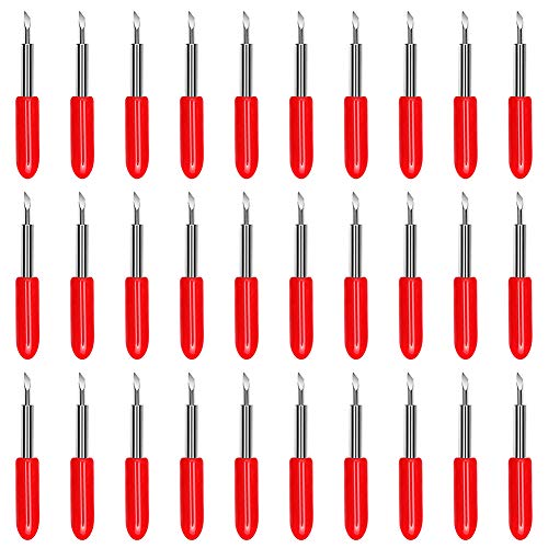 30Pcs Replacement Cutting Blades for Cricut Explore Air/Air 2/Air 3/Maker/Maker 3/Expression - 45 Degree Standard Fine Point Blade for Vinyl, Fabric, Paper, Cardstock - Perfect for DIY Crafts, Scrapbooking & Home Decor Projects