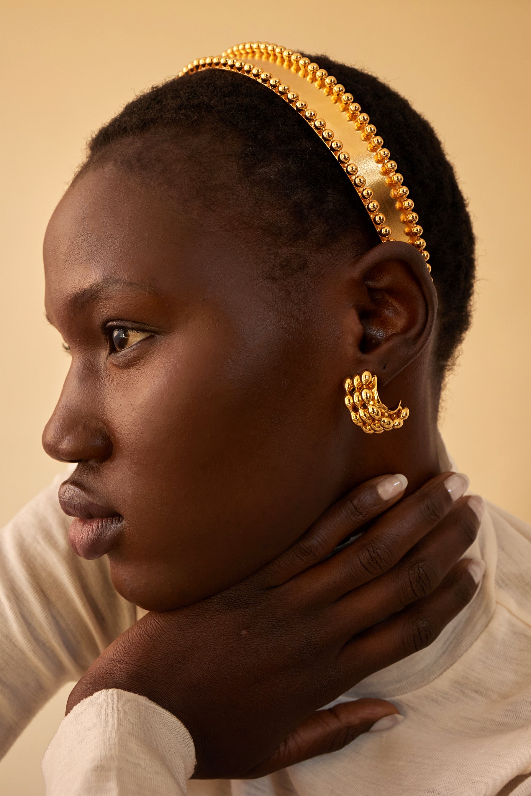 Lucia Ballchain Chunky Hoops Earrings for Women - Trendy Gold & Silver Statement Jewelry - Perfect for Parties, Weddings & Everyday Wear