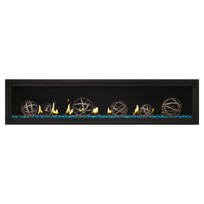 Napoleon Luxuria 74 Linear Direct Vent Gas Fireplace - LVX74NX | Modern Home Heating Solution for Living Rooms & Patios