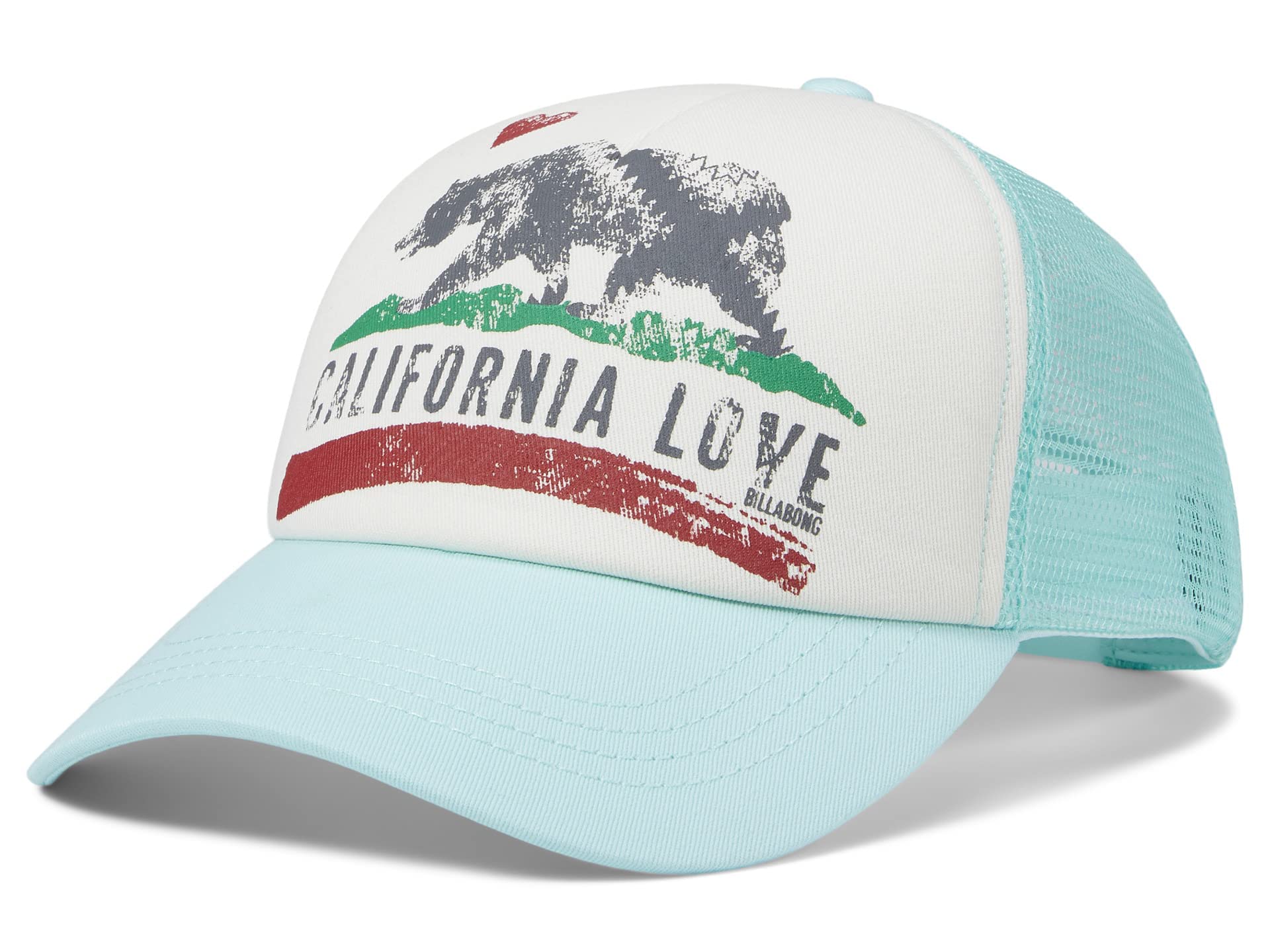 BILLABONG California Love Pitstop Adjustable Trucker Hat for Women - Stylish Baseball Cap for Outdoor Activities, Beach, and Casual Wear