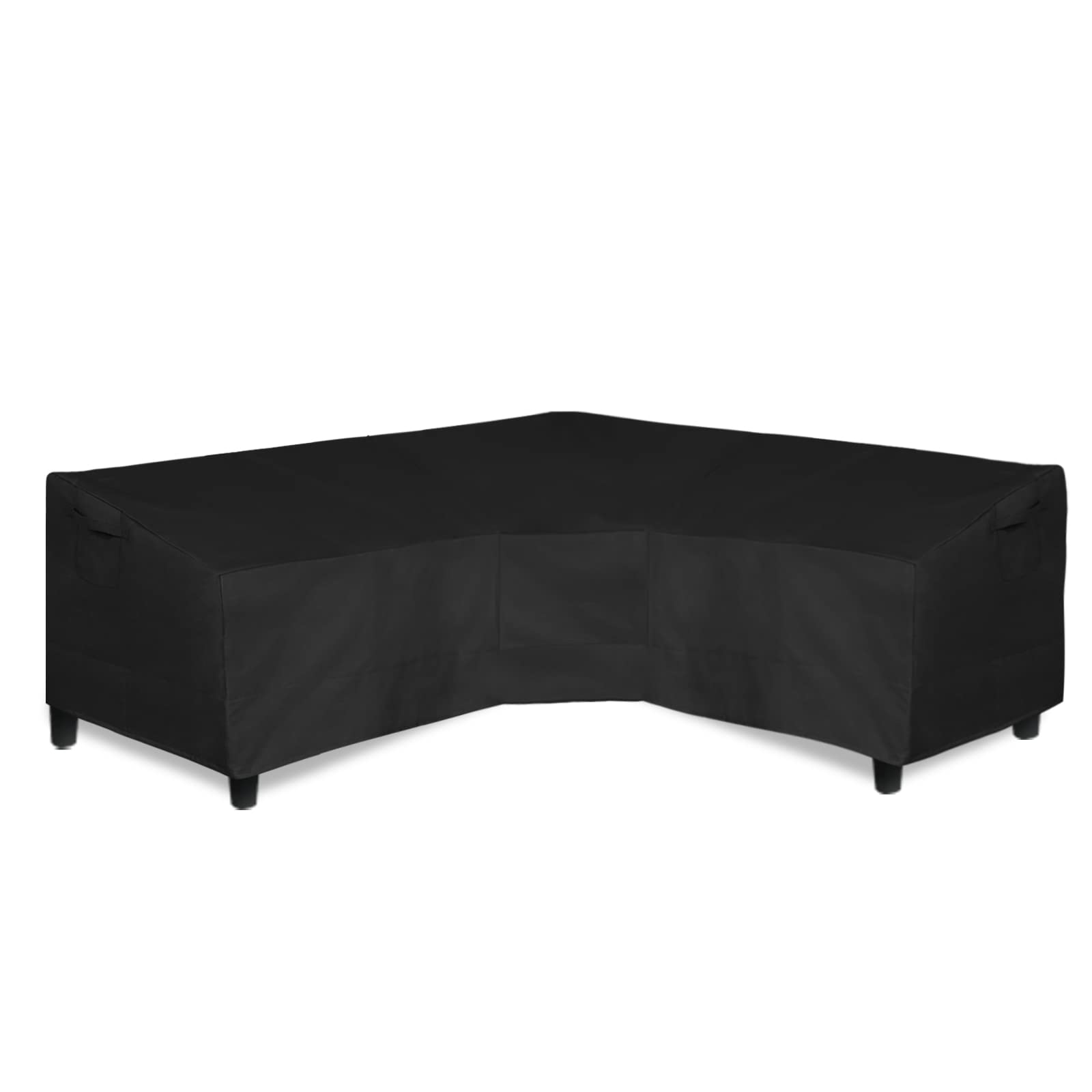 Waterproof Outdoor Sectional Sofa Cover - Heavy Duty V-Shaped Patio Furniture Cover with Air Vents (89