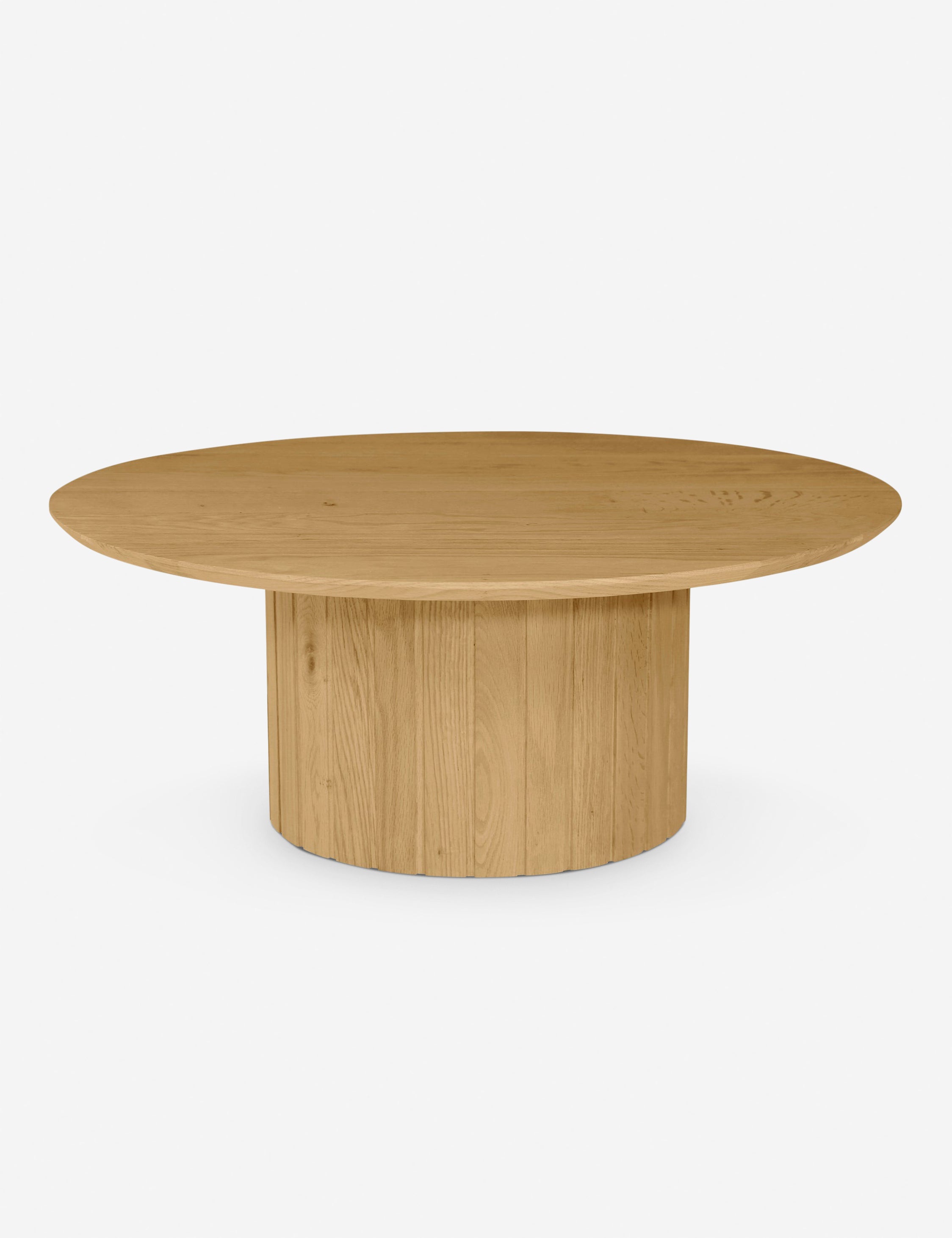 Modern Round Coffee Table - Solid Wood Living Room Center Table for Home Decor, Perfect for Living Room, Lounge, or Office Use