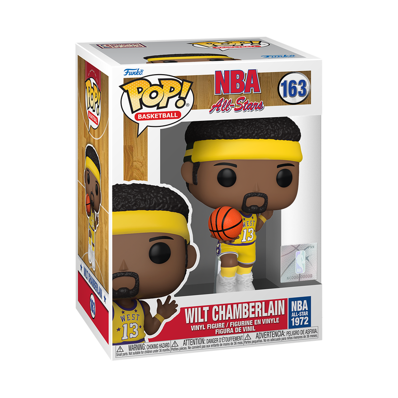 Wilt Chamberlain Funko Pop Vinyl Figure - NBA Basketball Legend Collectible with Protector Case - Perfect for Sports Fans, Collectors, and Gift Giving