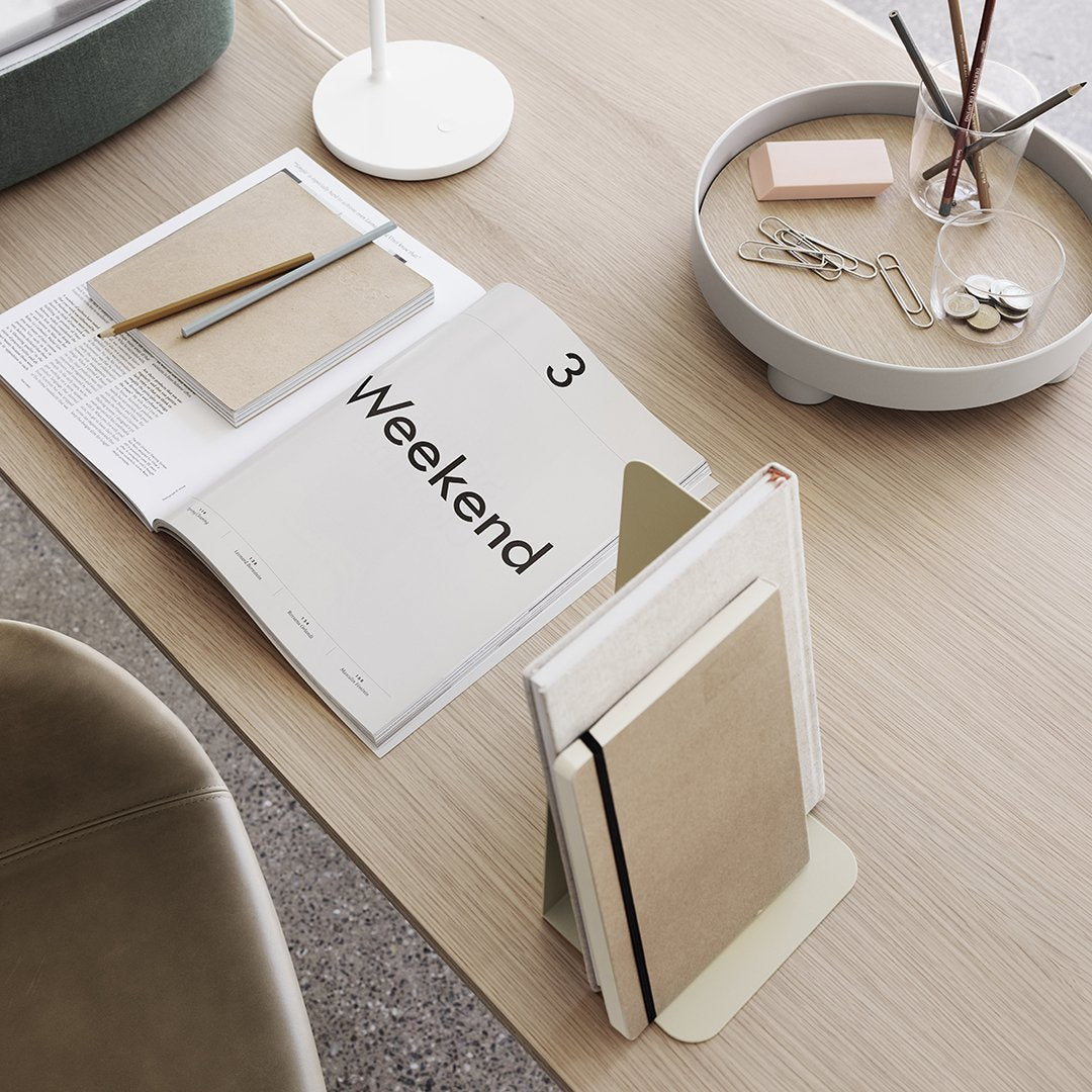 Muuto Compile Bookend by Cecilie Manz - Modern Book Holder for Home Office & Bookshelf Organization