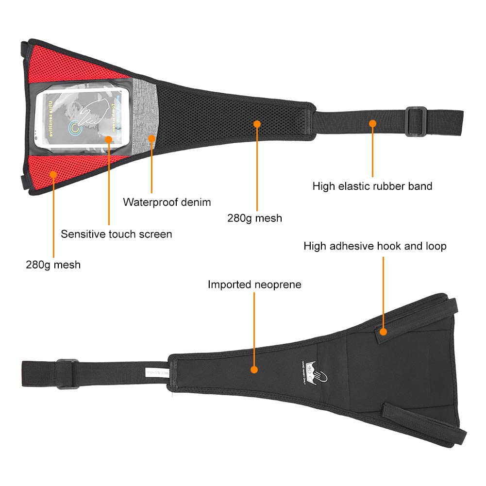 Cycling Sweat Guard & Waterproof Phone Pouch - Bike Sweat Net Catcher for Road & Mountain Bikes - Perfect for Long Rides, Commuting & Intense Workouts