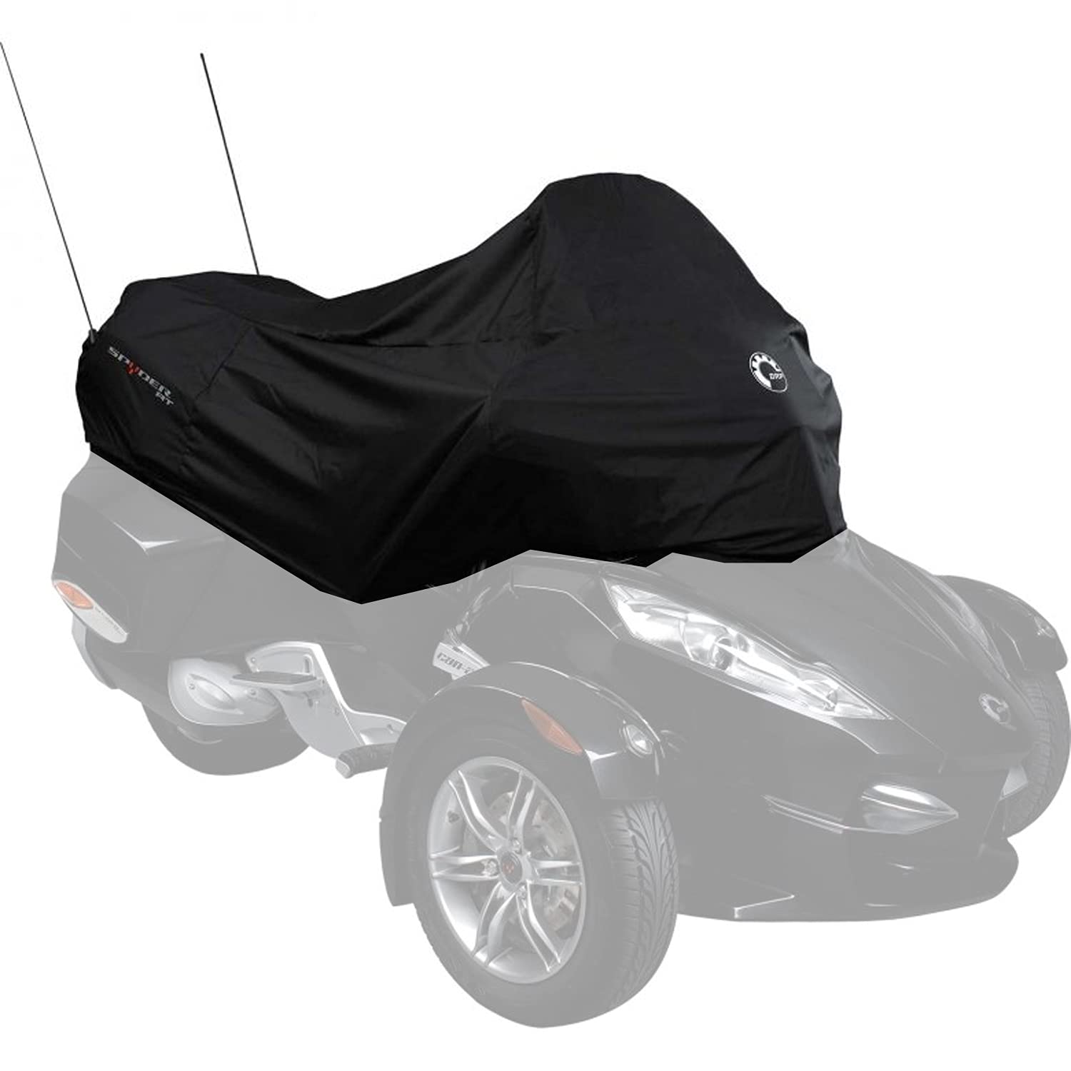 Can-Am Spyder RT Quick Install & Remove Travel Cover - OEM Part #219400199 - Waterproof Motorcycle Cover for Outdoor Storage & Travel Protection
