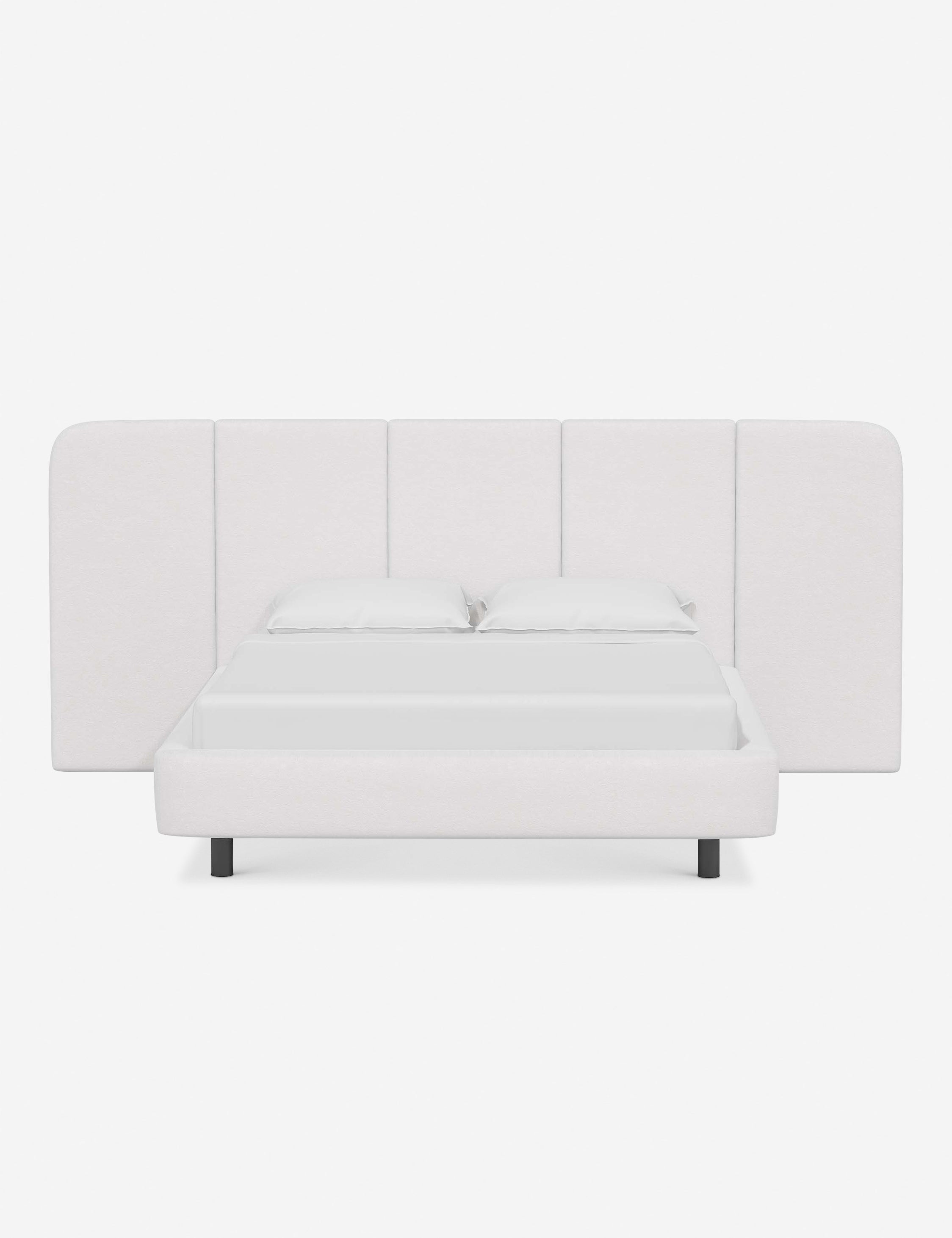 Emmett Platform Bed Frame - Queen Size Modern Minimalist Wooden Bed with Headboard - Perfect for Bedroom, Guest Room & Apartment