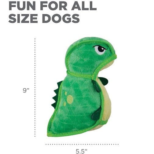 Outward Hound Xtreme Seamz Medium Dino Dog Toy - Durable Chew-Resistant Dinosaur Pet Toy for Aggressive Chewers - Perfect for Playtime, Training & Outdoor Adventures