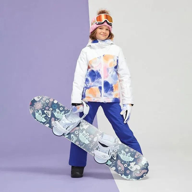 ROXY Girls' Greywood Snow Jacket - Waterproof Winter Coat for Kids - Perfect for Skiing, Snowboarding & Outdoor Adventures