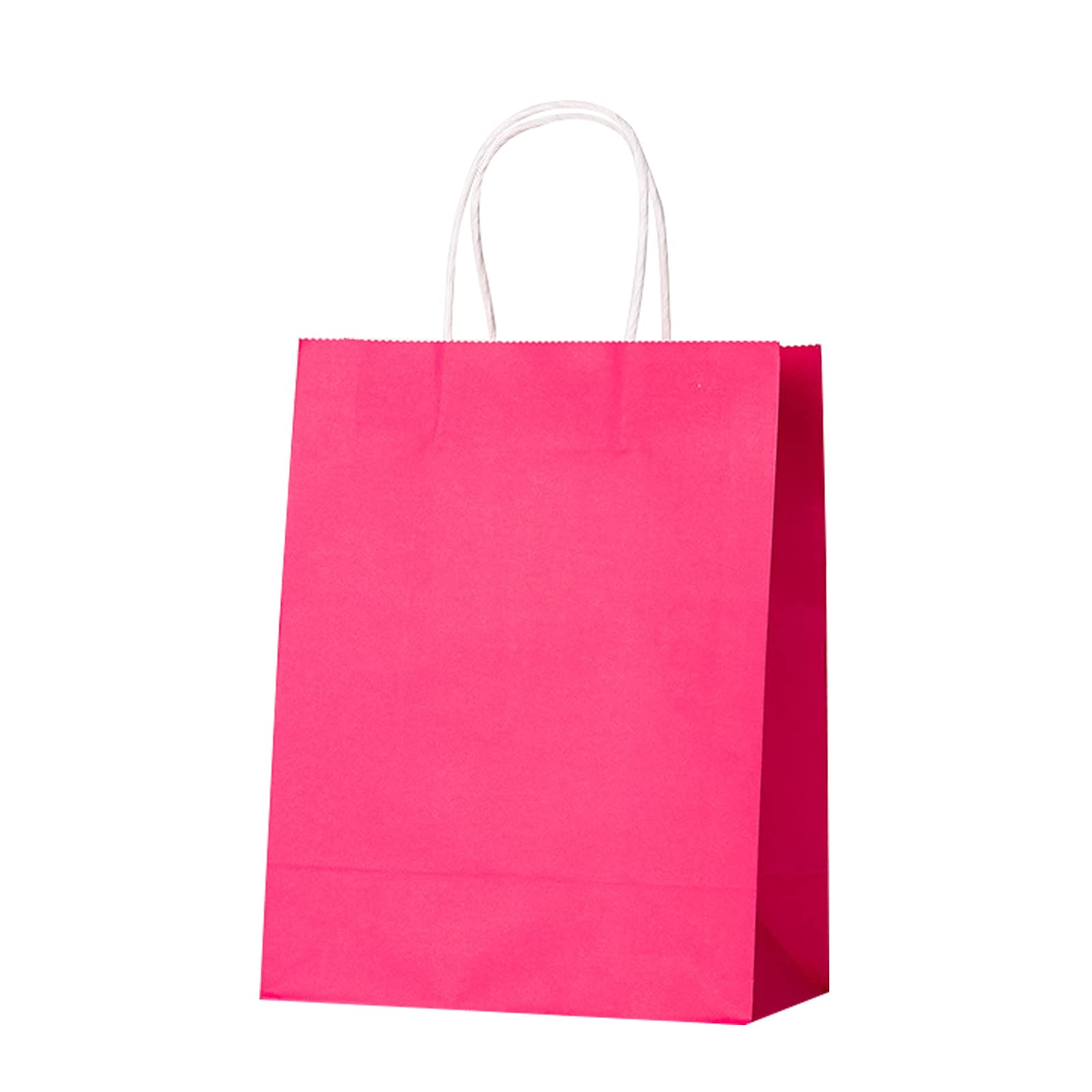 100 Pcs Eco-Friendly Kraft Shopping Bags with Handles - 9.6x3x8 Inch Brown Paper Gift Bags for Christmas, Birthday, Thanksgiving, Halloween, Easter & Mother's Day - Perfect for Kids Parties, Holiday Gifting & Retail Packaging