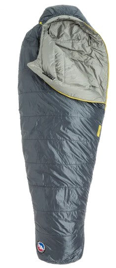 Big Agnes Anthracite 30°F Men's Sleeping Bag - Lightweight & Water-Resistant for Backpacking, Camping & Hiking Adventures