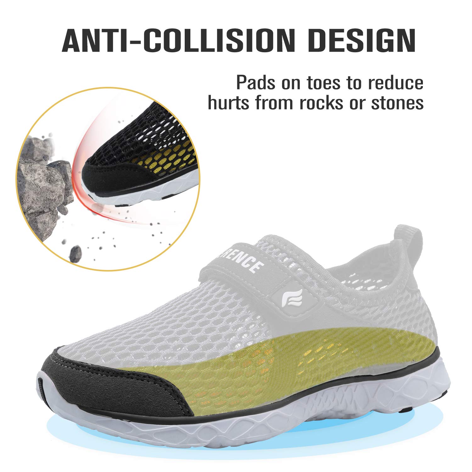 CIOR Kids Water Shoes - Lightweight Swim Sneakers for Toddler & Big Kid - Beach & Pool Sports