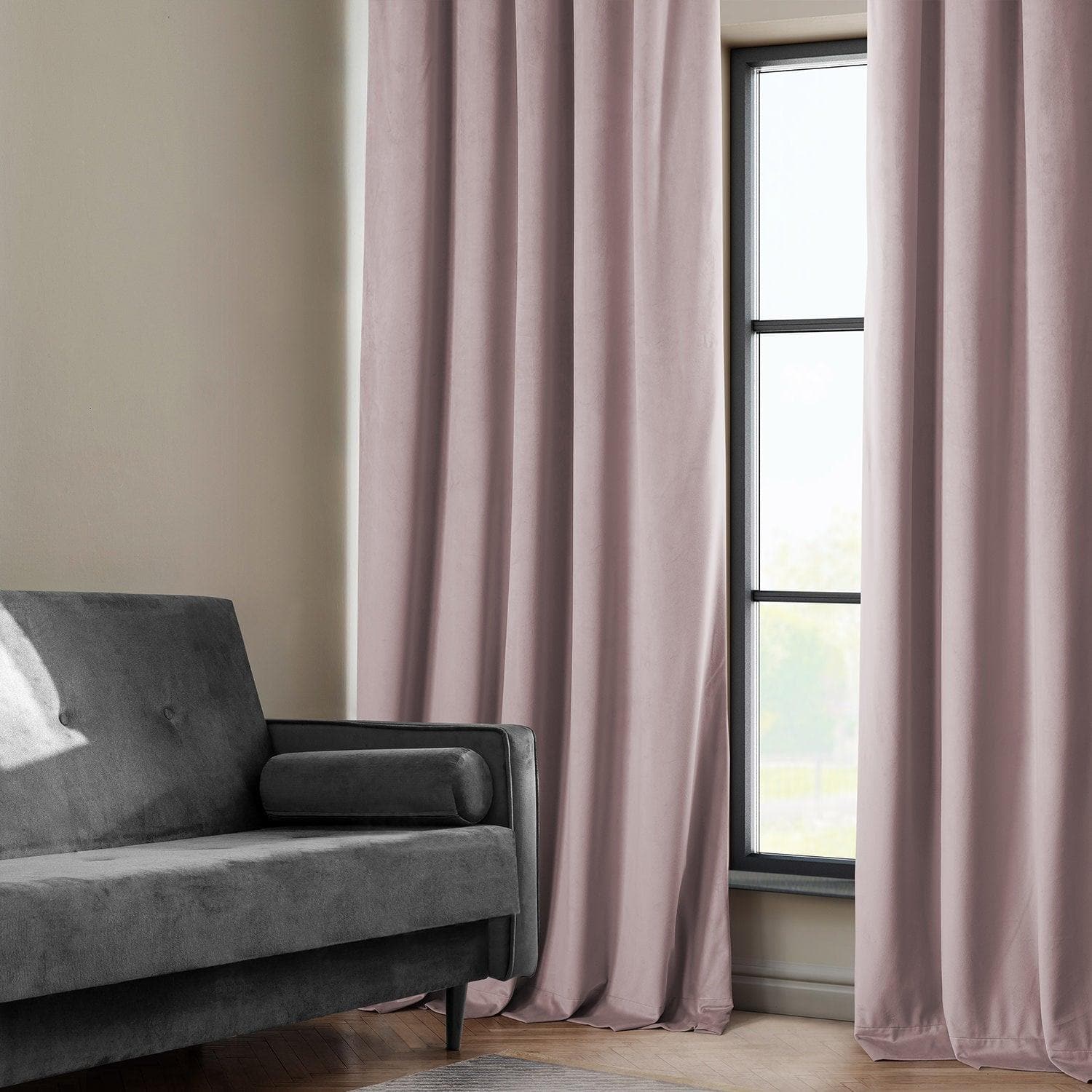 Luxury Mauve Heritage Plush Velvet Custom Curtains for Living Room & Bedroom - Blackout Thermal Insulated Drapes for Home Decor