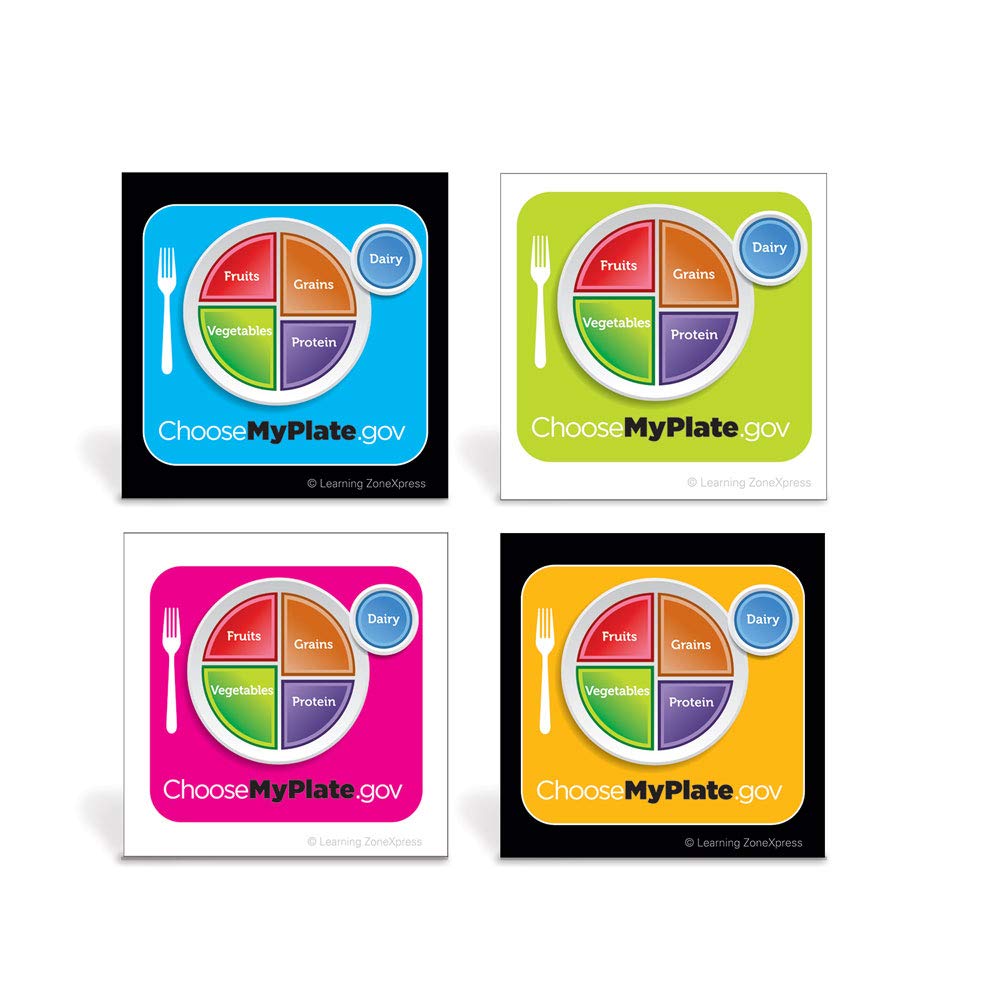 200 MyPlate Nutrition Stickers - 2