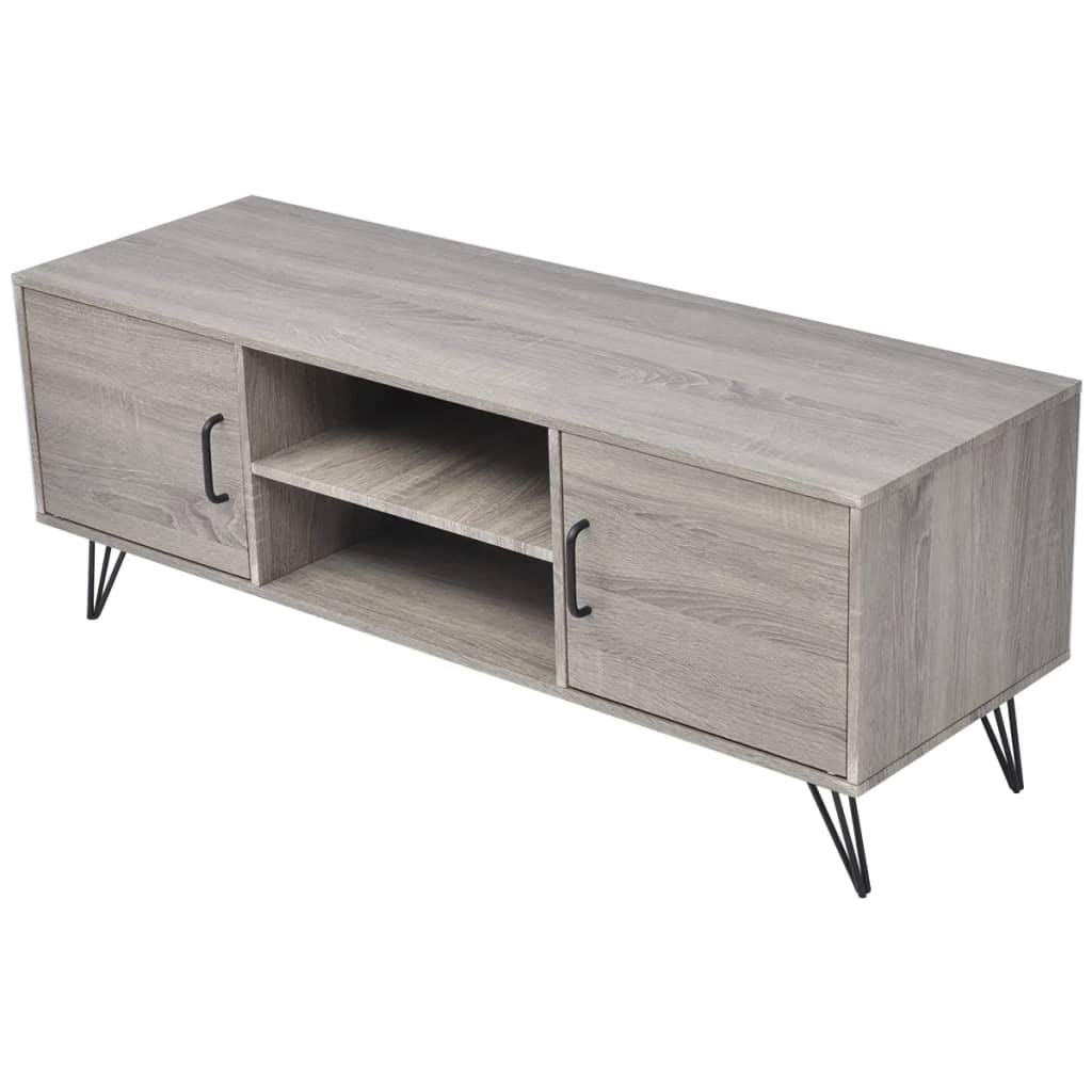 Modern TV Stand with Storage - 50 Inch TV Console Entertainment Center, 47.2