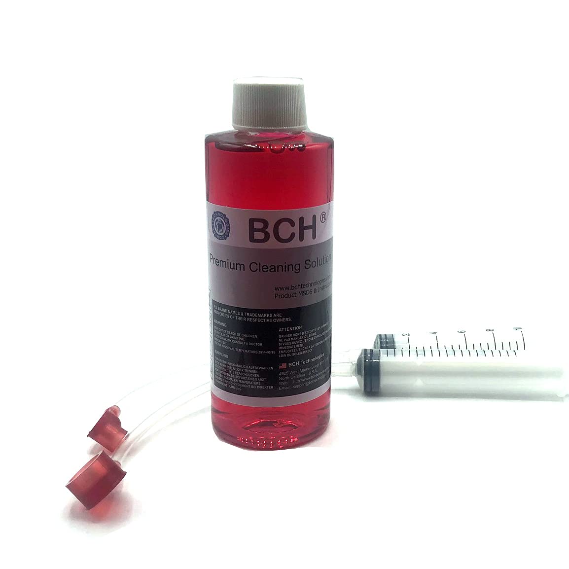 BCH Printhead Cleaning Kit for HP 564 910 920 934 935 Printheads – MaxStrength RED 120ml Inkjet Printer Cleaner Solution – Restores Clogged Nozzles & Improves Print Quality for Home & Office Use