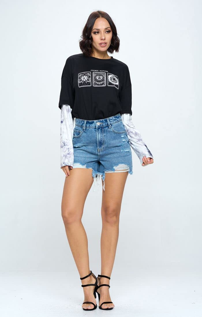 Women's High Waisted Butt Lifting Denim Shorts - Distressed Jean Hot Pants for Summer | Perfect for Beach, Party & Casual Outfits
