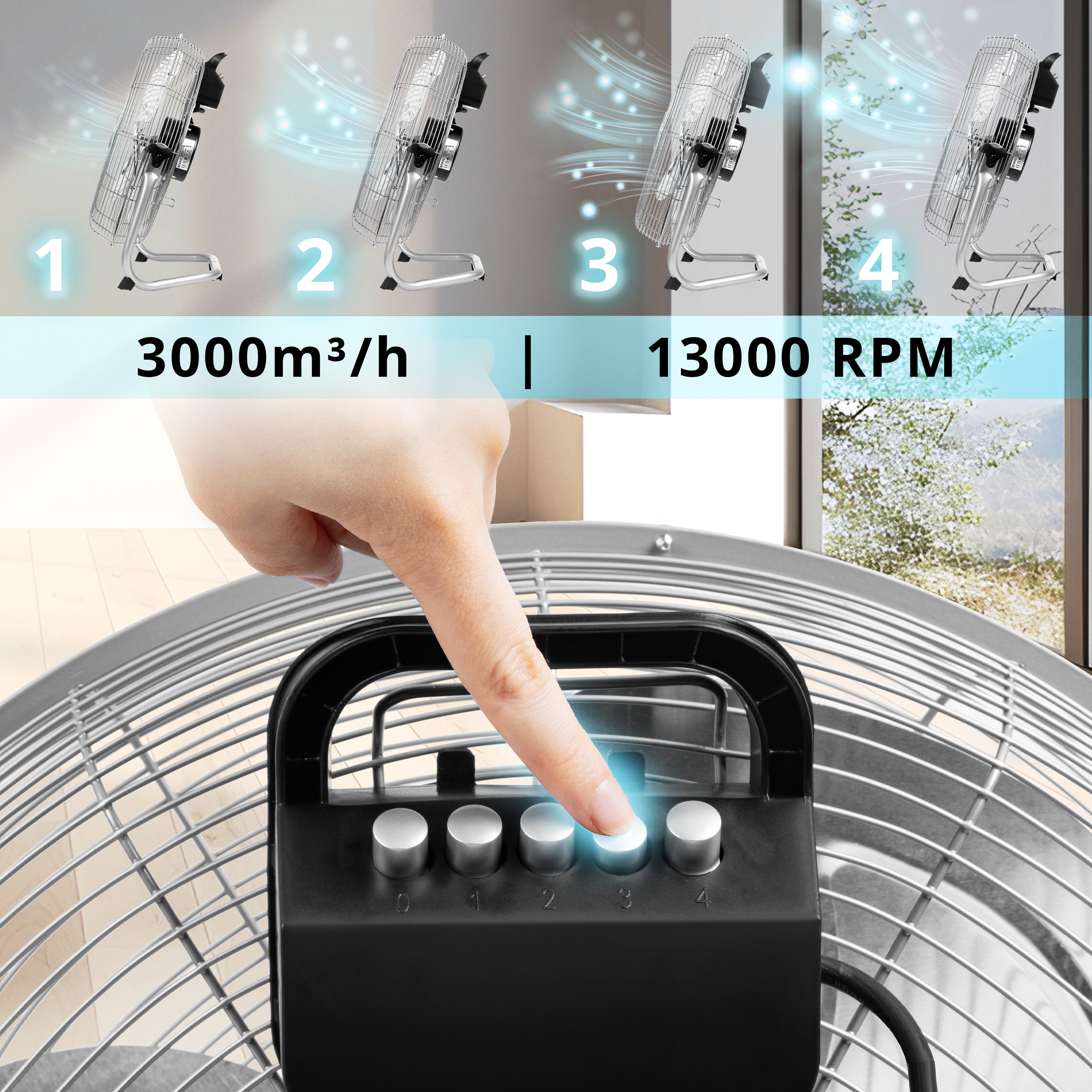 Duronic FN16 High Velocity Floor Fan - 16