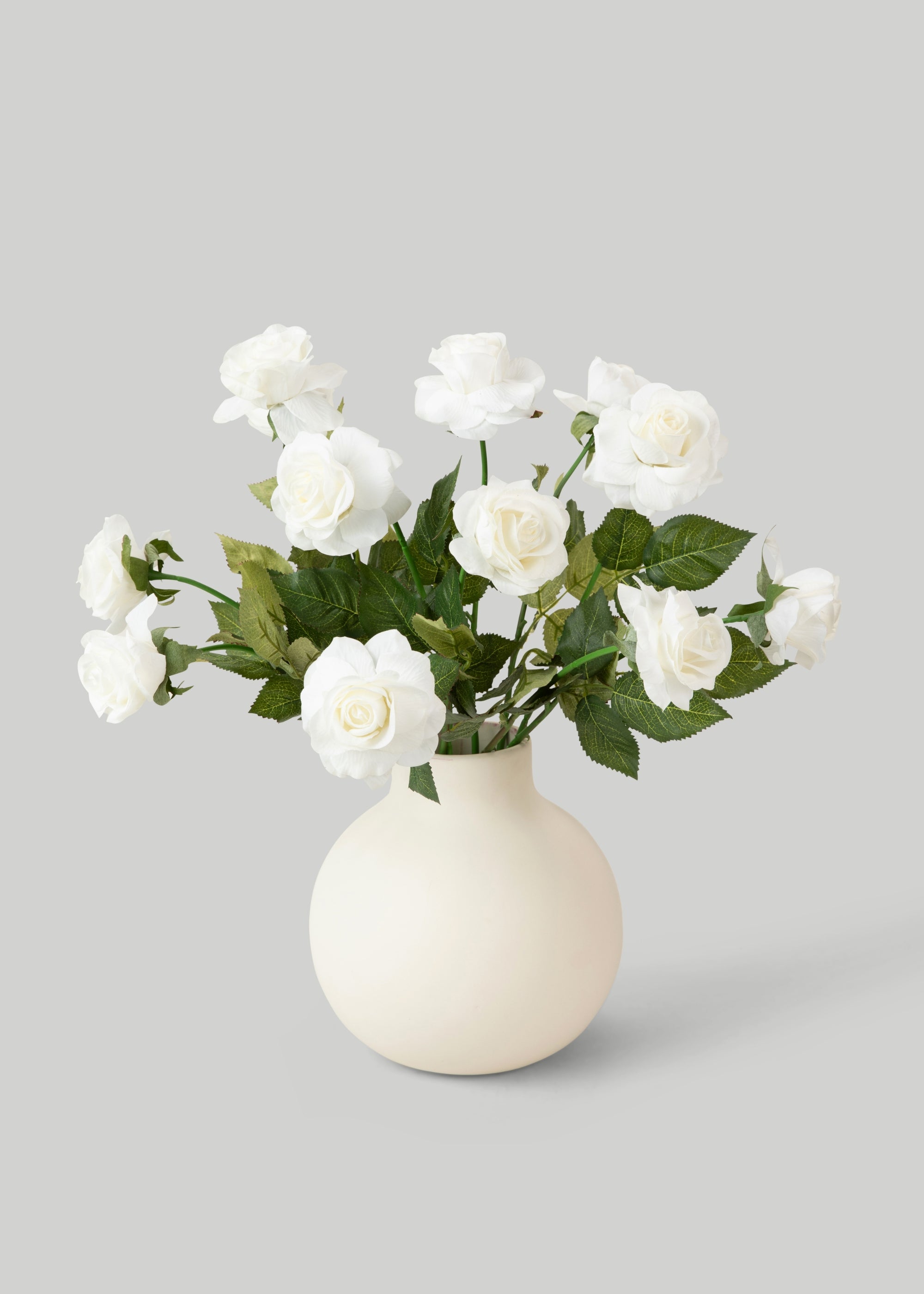 48 Pack Real Touch Ivory Roses - Lifelike Artificial Flowers for Home Decor, Wedding Centerpieces, and Event Arrangements