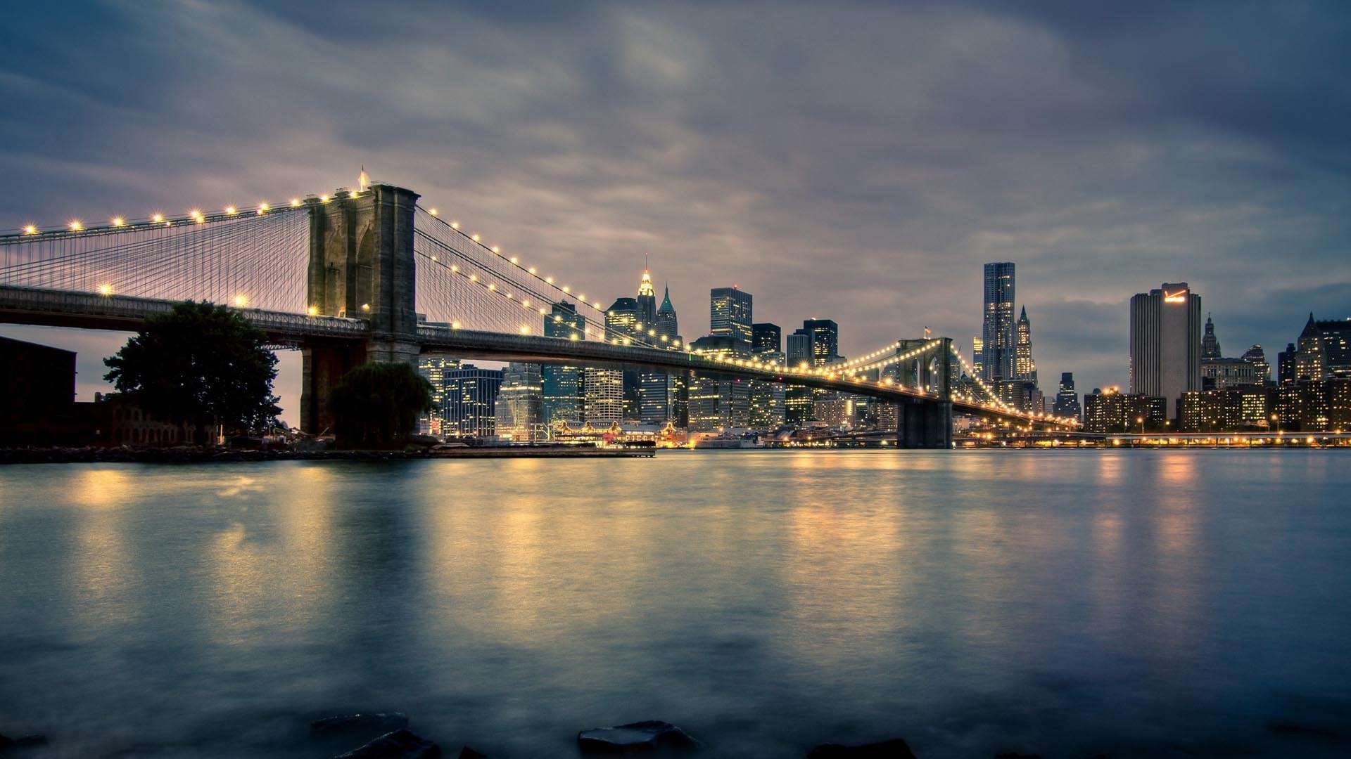 Brooklyn Bridge Canvas Art - Framed Landscape Wall Painting for Home, Office & Bedroom Decor - Ready to Hang - Perfect for Living Room, Study & Gift Giving