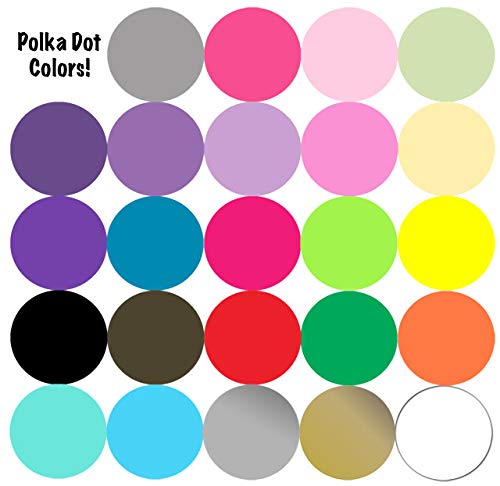 Create-A-Mural Polka Dot Wall Stickers - Removable Vinyl Circle Decals for Home & Nursery Decor (Red) | Perfect for Kids' Rooms, Bedrooms & Play Areas