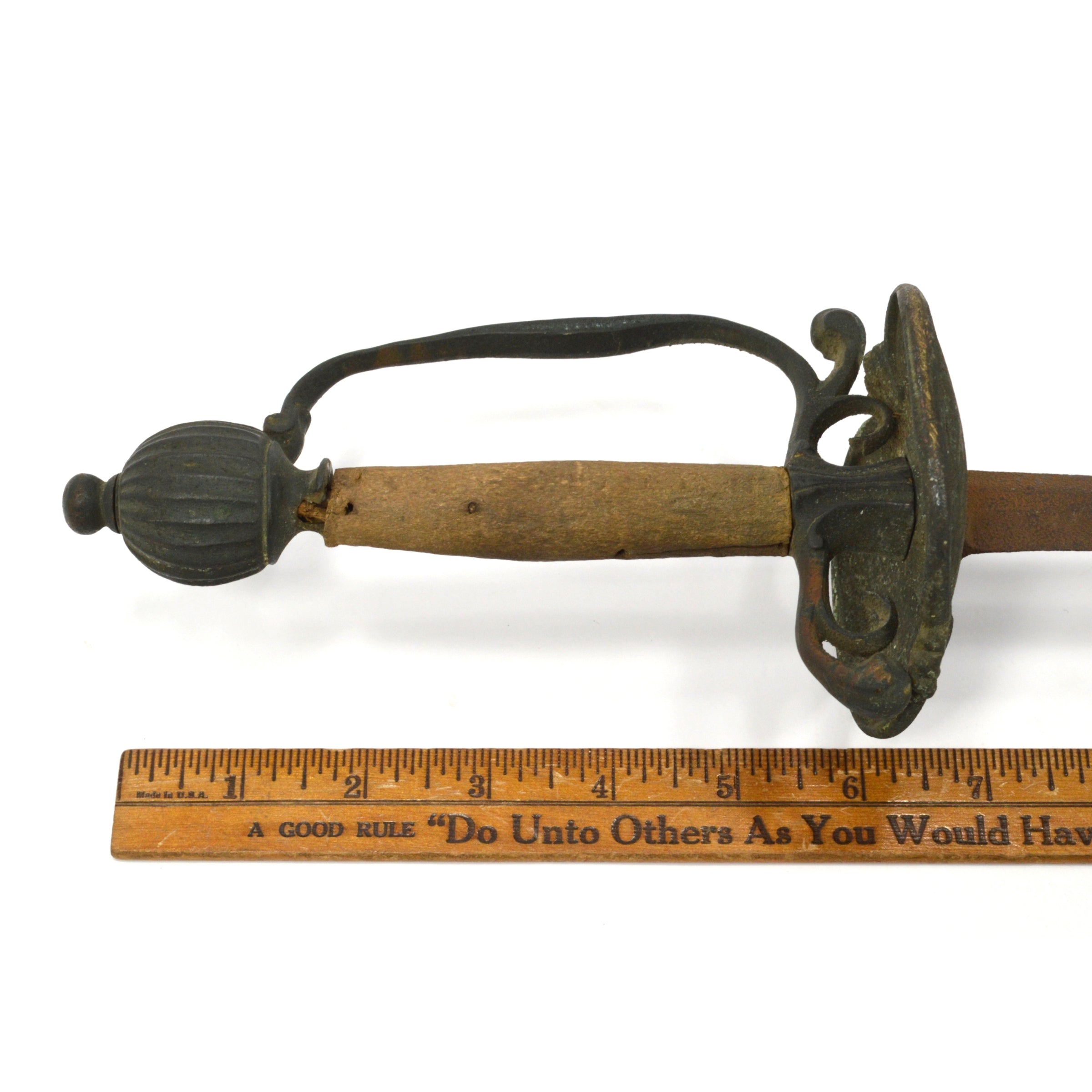 Antique 18th Century French Smallsword Rapier - American Revolutionary War Era Sword - 39 Inch Blade for Collectors & Historical Reenactments