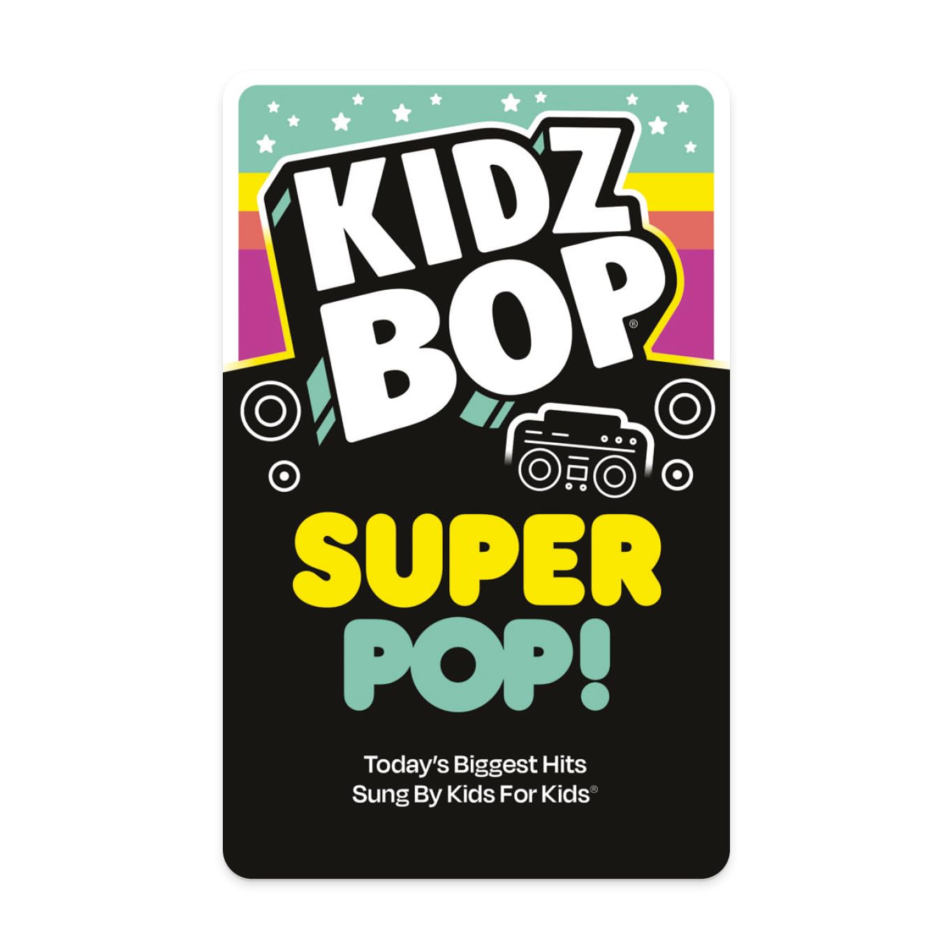 Yoto Kidz BOP Super Pop! Audio Card for Kids - Works with Yoto Player & Mini All-in-1 Device | Screen-Free Listening, Fun Singalong Music for Playtime, Parties & Travel | Perfect Gift for Ages 5+ | Educational Entertainment for Home, Car & Classroom