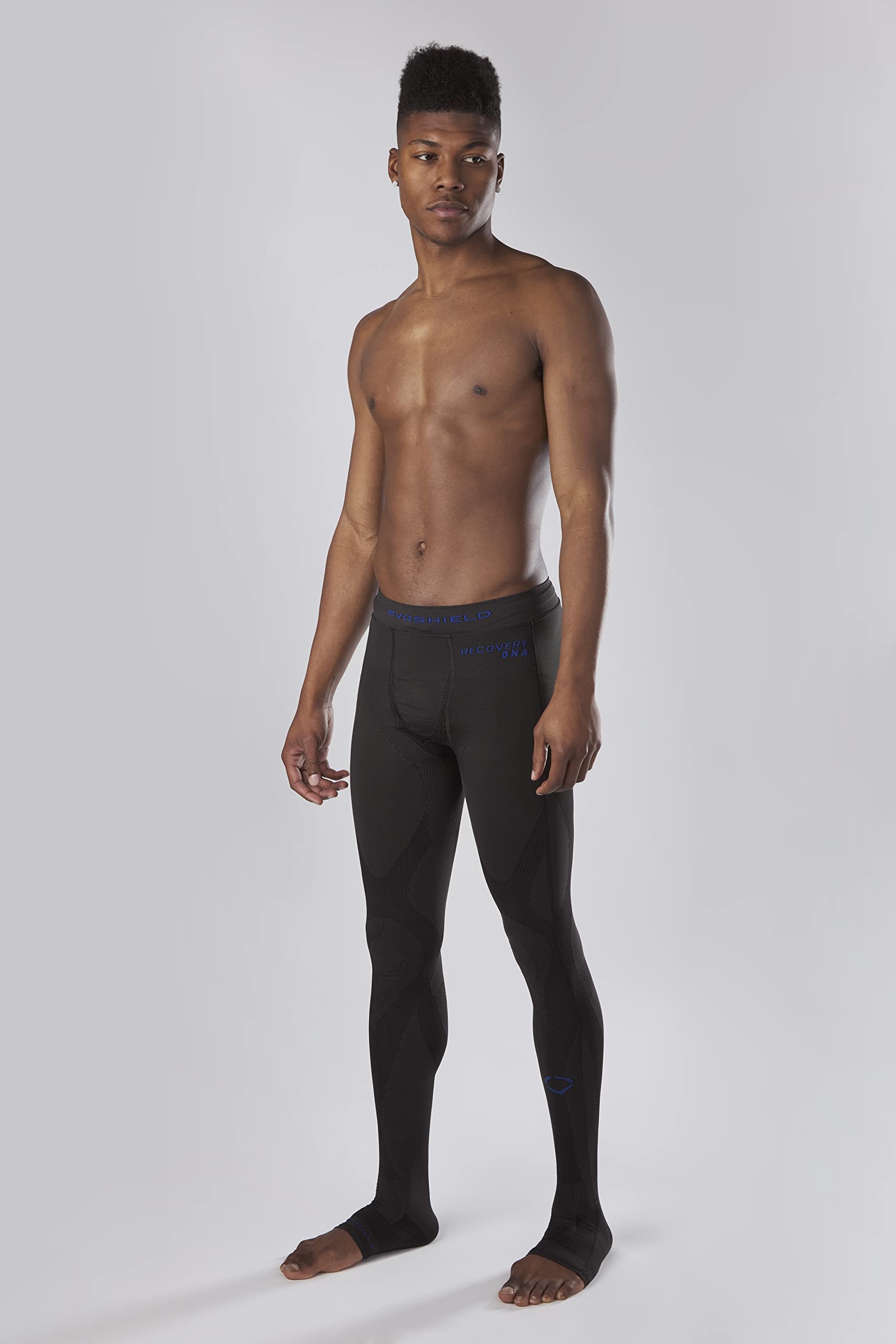 EvoShield Men's Recovery DNA 21 Compression Tights - Performance Workout Leggings for Running, Gym & Sports Recovery - Moisture Wicking & Muscle Support