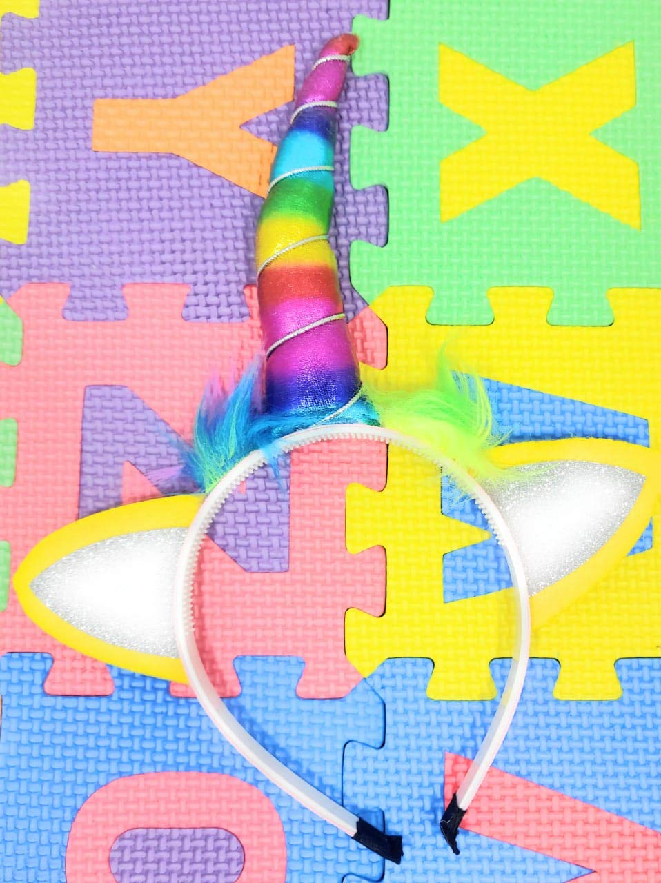 FunBlast Cute Unicorn Hairband for Girls (Pack of 2) - Sparkly Hair Accessories Headband for Kids & Teens - Perfect for Birthday Parties, Dress Up & Daily Fashion Wear