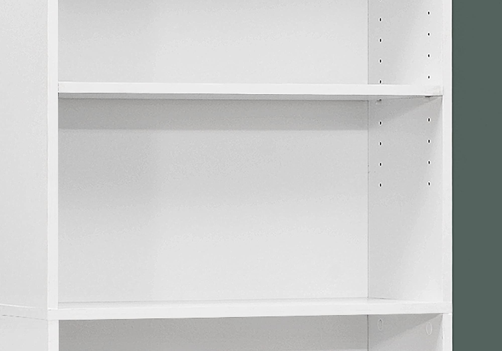 White 5-Shelf Bookcase - 11.75